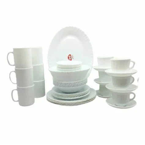 La Opala Dinner Set White Classique 44 Pieces LC044