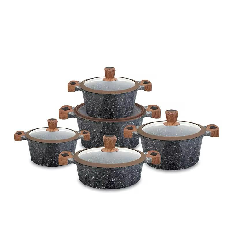 10pcs J10 Granite coating Cookaware set