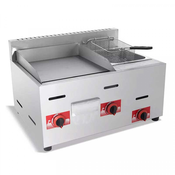 Generic Commercial Chapati Griller 4 Size & Fryer 6L Electric