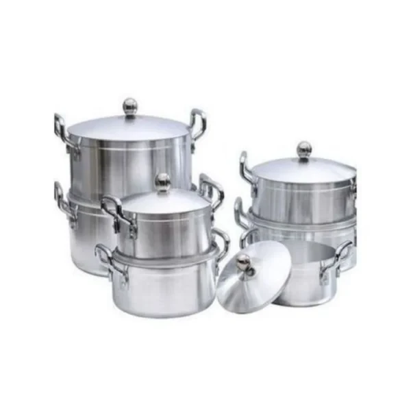 Original Aluminum Cookware 7 Pot with lids