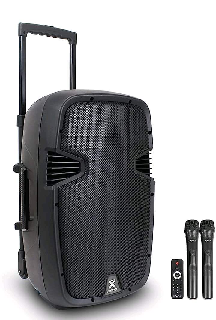 Rechargeable Speaker with 2 Microphones