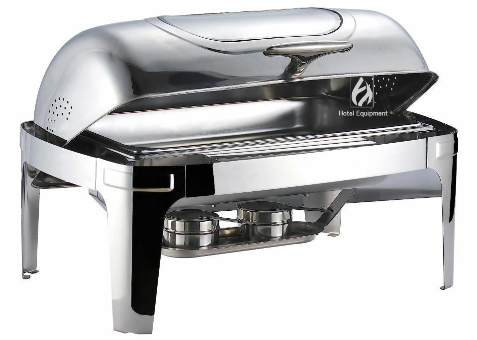 Chafing Dish Rolltop Silver 9L