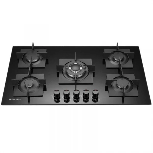 Homebase Table Top Cooker 5 Gas Burners Glass Top HB-90-B9