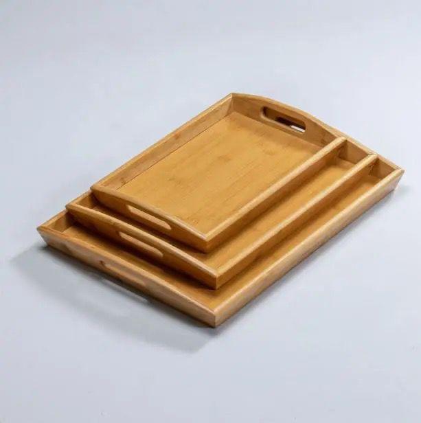 Bamboo wood Tray set 3pcs