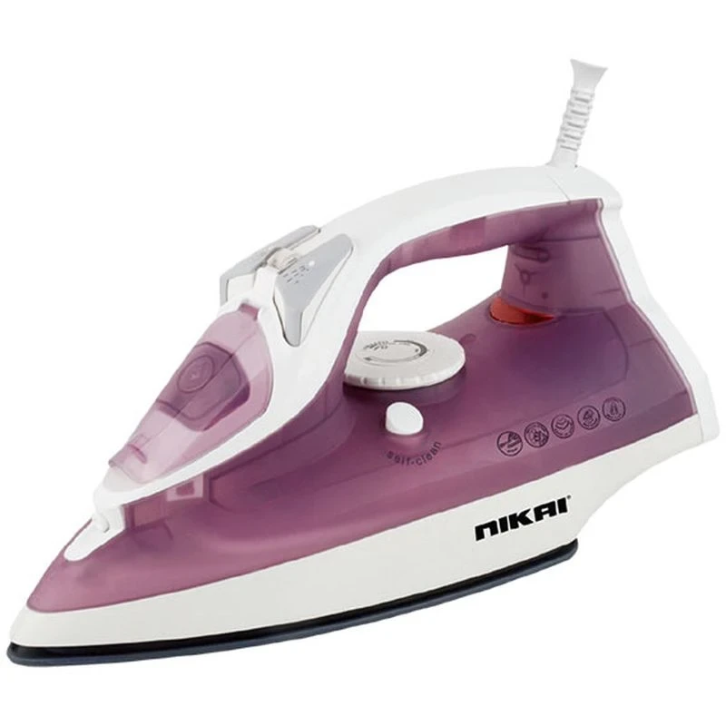 Nikai Steam Iron 2400W, Steam / Dry / Spray Functions, Nano Ceramix Coated Solep