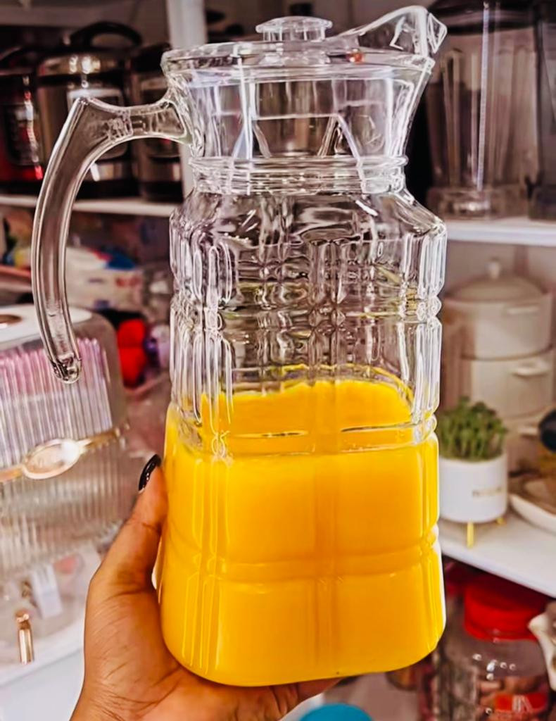 White glass Cold Water Bottle 1pc