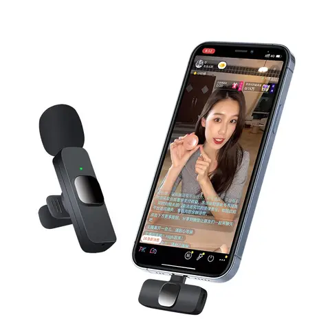 Portable Mini Wireless Microphone live Recording