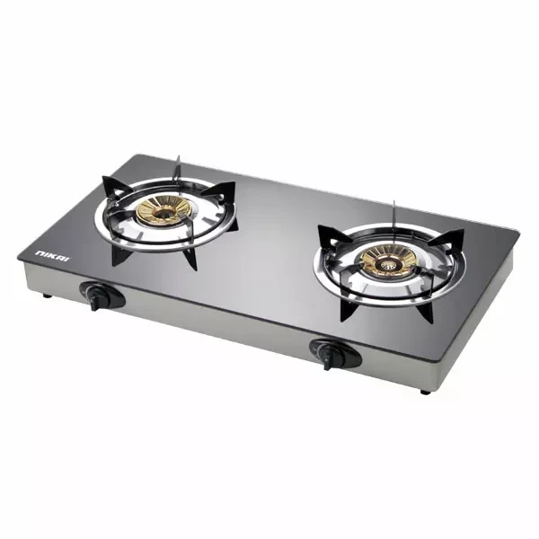 Nikai Gas Cooker Glass Top 2 Burner Auto Inginination Blue Flame with High Efficiency NG5092G